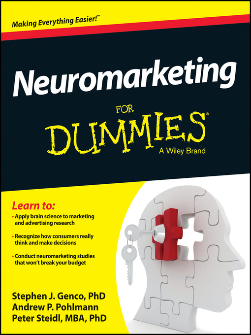 Title details for Neuromarketing For Dummies by Stephen J. Genco - Available